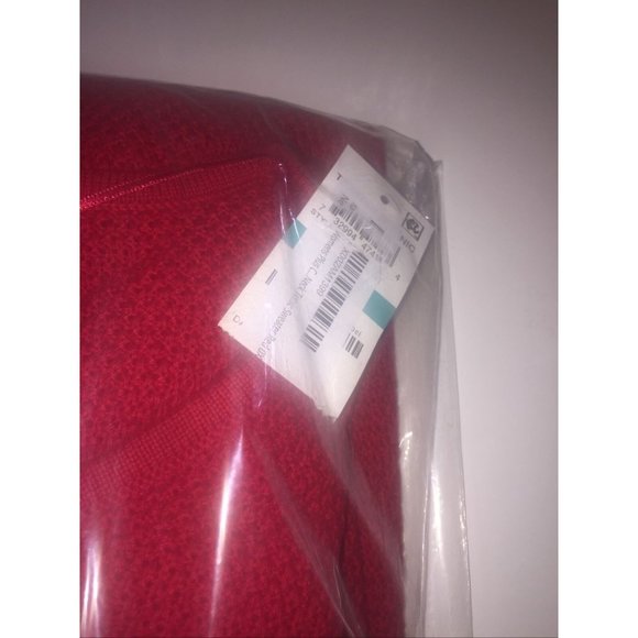 Karen Scott Plus Size Textured Cotton Marled-Knit Tunic Top in Red Size 0X - Picture 4 of 6